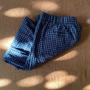 vintage black and white checkered pants